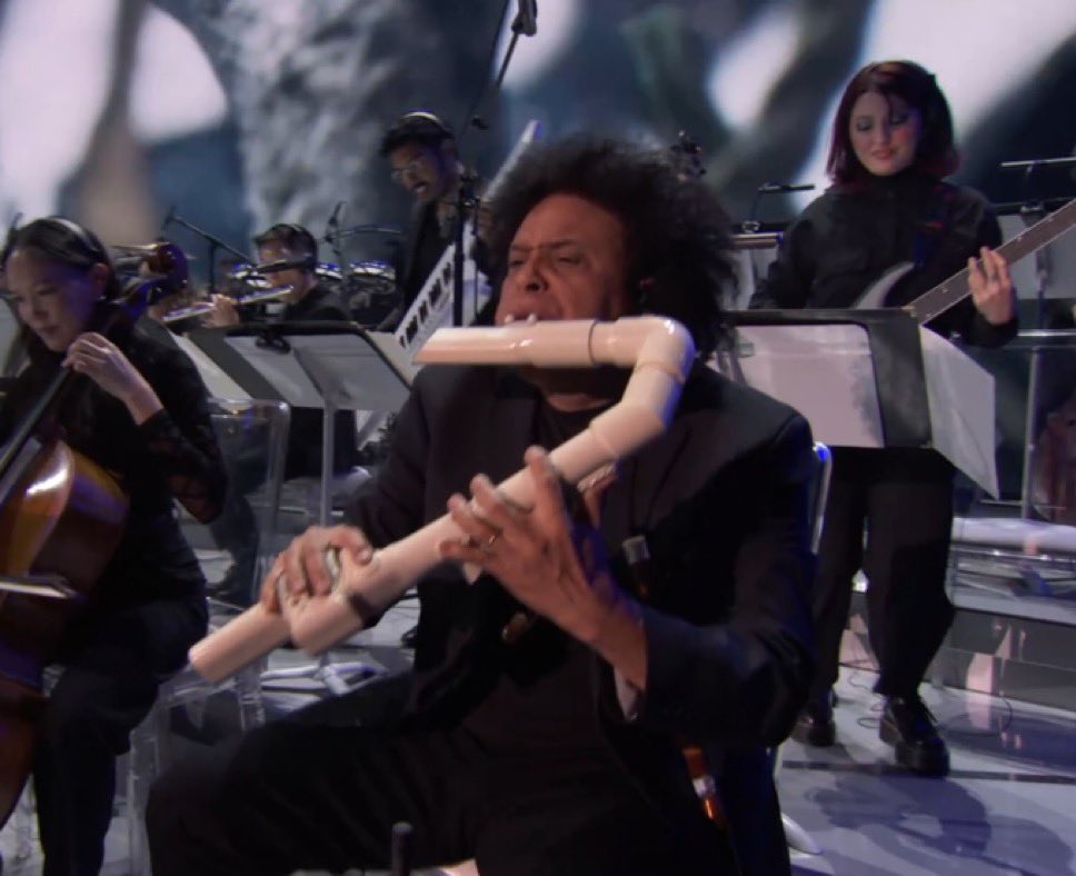 ProperGoodGames's tweet image. Flute Guy Plays The Kitchen Sink!