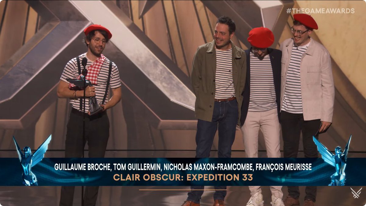 shinobi602's tweet photo. Clair Obscur: Expedition 33 wins Game of the Year

#TheGameAwards https://t.co/KSngMIV1ca