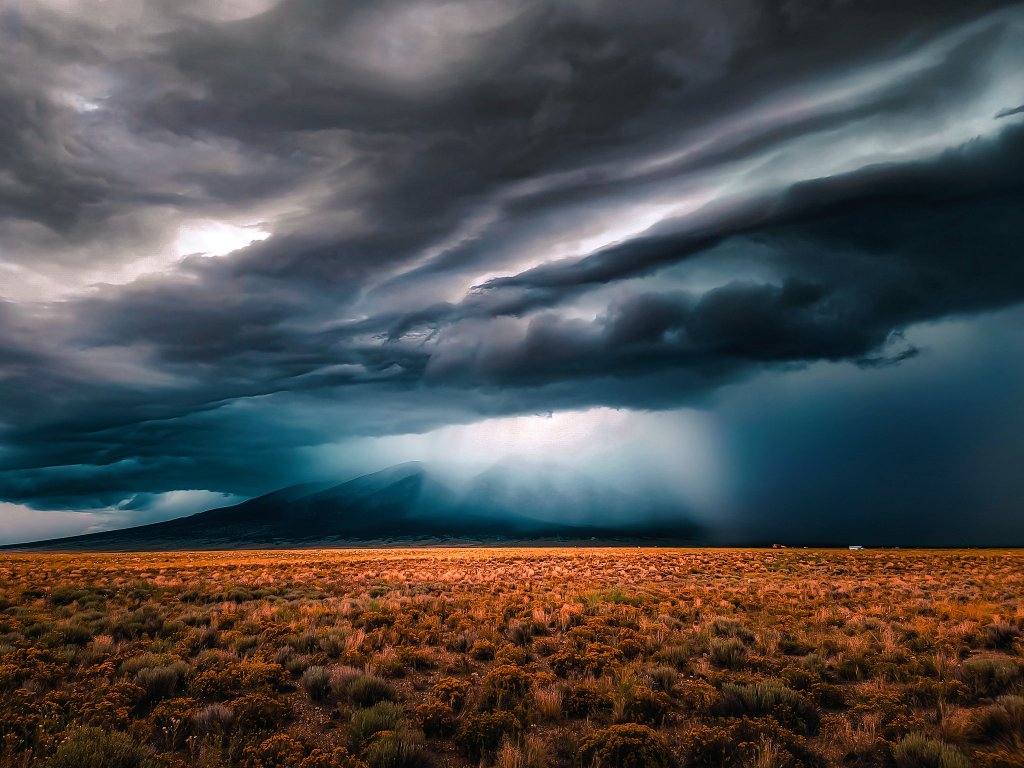 openshutter21's tweet image. The last blues of the day. This is from a storm close to the great sand dunes.