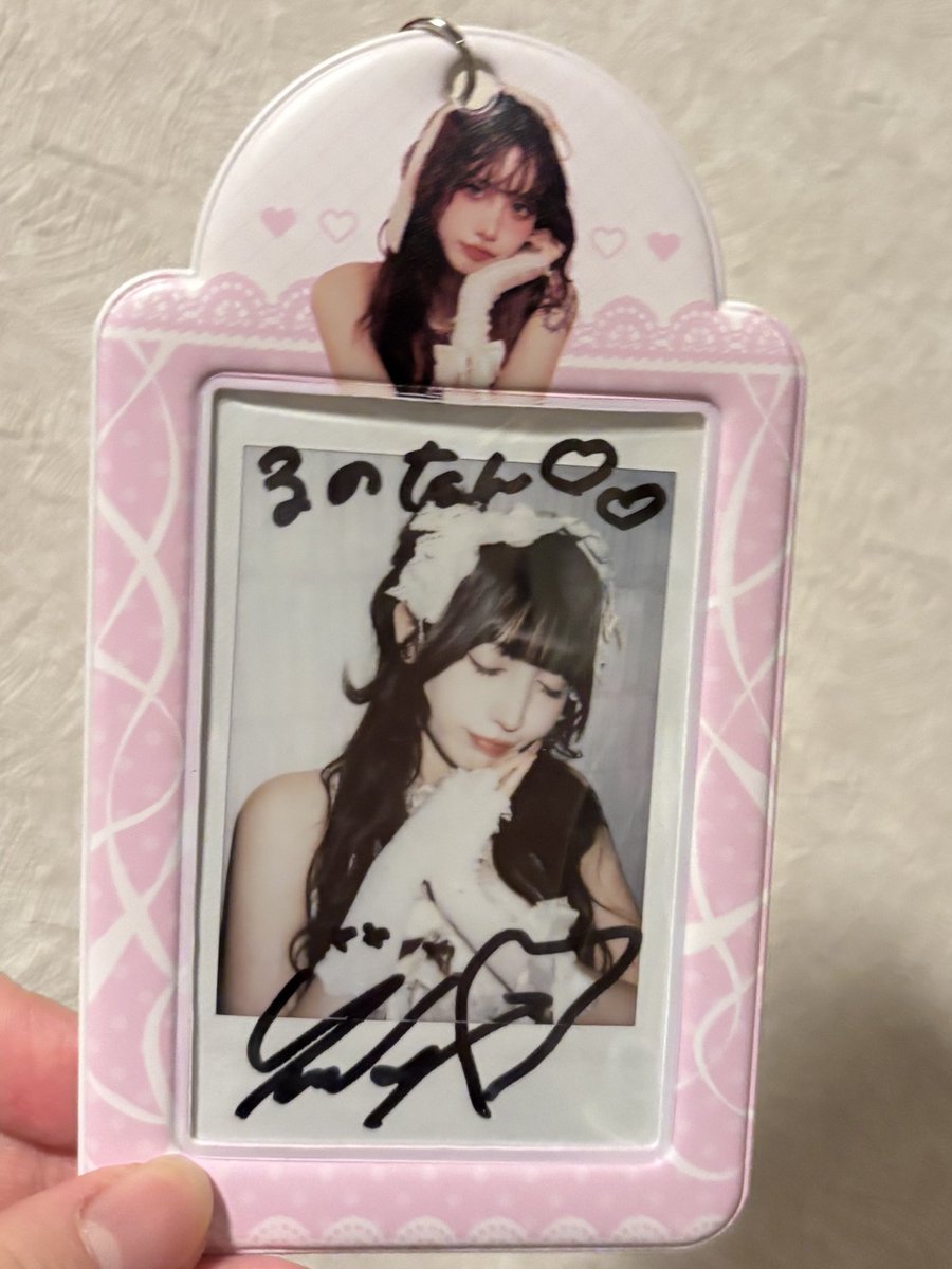 ゆいかちゃんの生誕チェキ届いた💞 寝てるの可愛いー💜💜 #ゆいかぴ