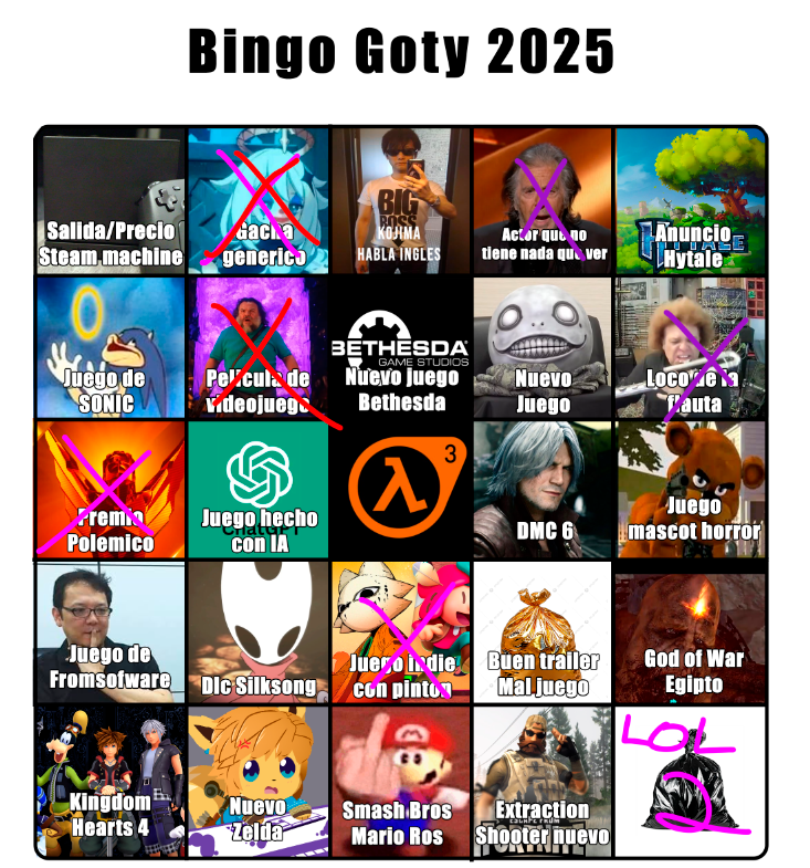Eevee_2828's tweet image. Bueno asi quedo nuestro bingo, la verdad, la conferencia me dio una pereza, gran parte eran gachas o monas chinas, pero fuera de ahi, cosas como el megaman, el banger, y alguna nueva saga por ahi me llamaron la atencion, un año mas sin noticias de valve seguimos en Copium