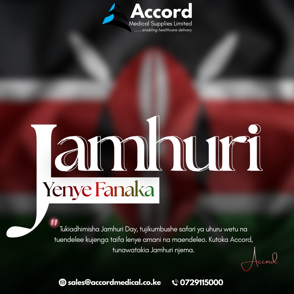 Jamhuri yenye fanaka
#JamhuriDay2025 #JamhuriDay #Kenya #Kenya #accordmedical #accord #December