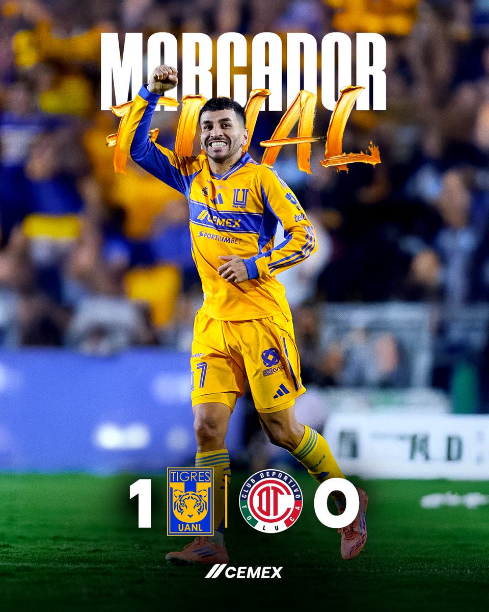 Terminan los primeros 90 minutos de la Gran Final y nos vamos con ventaja a Toluca.

<a href="/CEMEXMx/">Cemex México</a> 

#SiempreContigo 👊 #EstoEsTigres 🐯