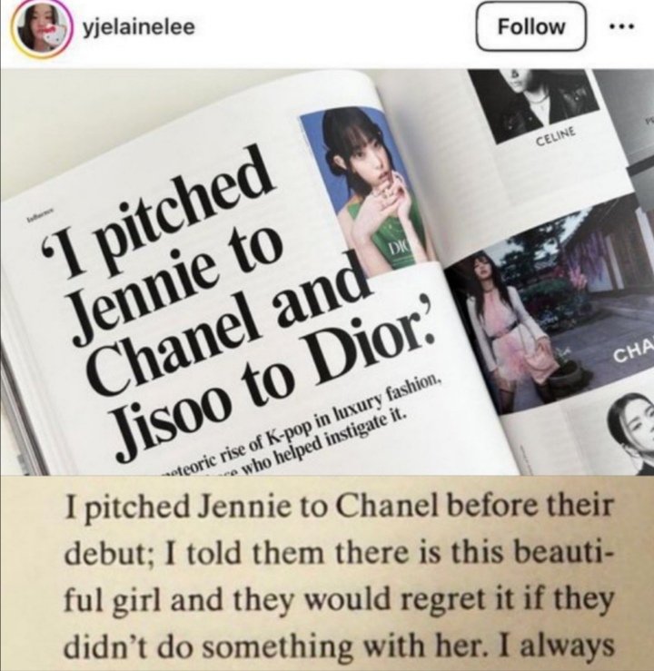 LALALALSBSH's tweet photo. 🚨 {Shocking Truths}

" I pitched Jennie to Chanel before their debut; I told them there is this beauti-ful girl and they would regret it if they didn't do something with her". https://t.co/FPwSj7cX5Y
