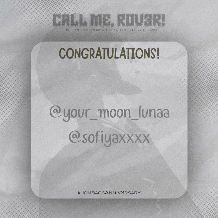 teamjaceofc's tweet photo. Here are the winners of our CALL ME, ROVER Merch Kit from the December 10 SPACE event.
CALL ME, ROV3R
#JombagsAnniv3rsary #NEWID_JOM #NJO #New_ID
@official_newID https://t.co/KNxAnnWHsn