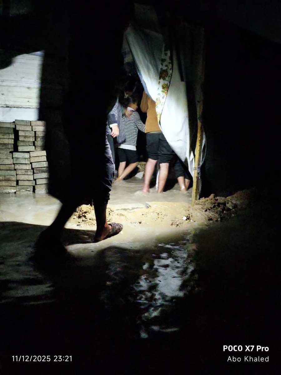 RoyalIntel_'s tweet image. Palestinian children in Gaza are sleeping in flooded tents tonight. 

Keep that in mind as you go to bed. 🇵🇸💔
