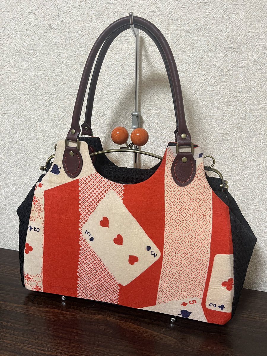 麻のハ堂西巣鴨 #麻のハ堂 × #ロマンチカ商會 コラボがま口バッグ