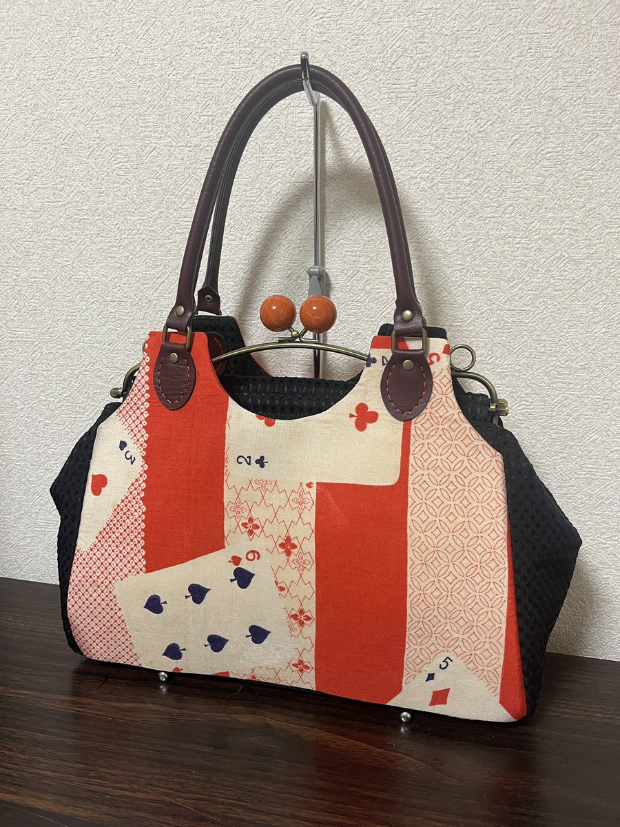 麻のハ堂西巣鴨 #麻のハ堂 × #ロマンチカ商會 コラボがま口バッグ