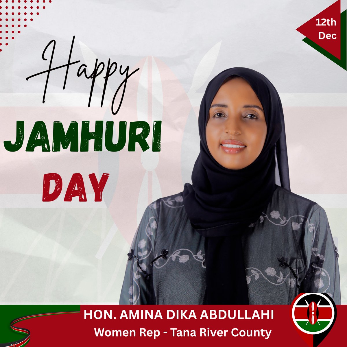 Wishing the wonderful people of Tana River County and all Kenyans a joyful Jamhuri Day. May our nation be blessed with unity, peace, and prosperity for today and always.