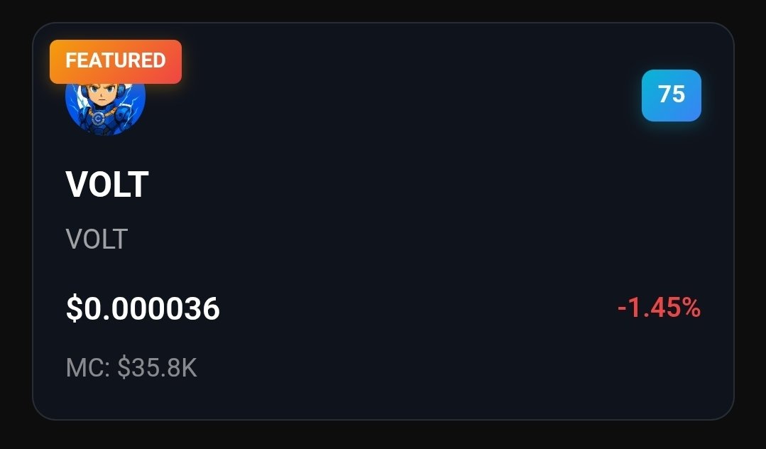 $VOLT is now listed on <a href="/MoonScreenerDex/">Moonscreener 🌚</a> 🚀 
#basechain #Volt