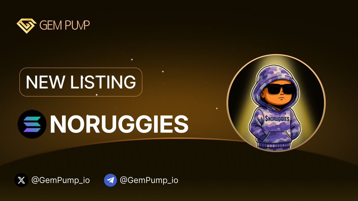 Gempump_io's tweet photo. 👏 #NORUGGIES listed on https://t.co/0O39wVbuPx 🤝@GemPump_io
📄 CA:BwcamVymEARNdx2chNraY9CpJgKHUQk9Uj7m51tLpump
🌐 TG:https://t.co/7V39TbNZgY
✖️ X:https://t.co/2A59lv1Pk2
💎 GemPump:https://t.co/OQPi2lIBCC
#NewListing #GemPump #100xGem https://t.co/VTgmXsO0XA