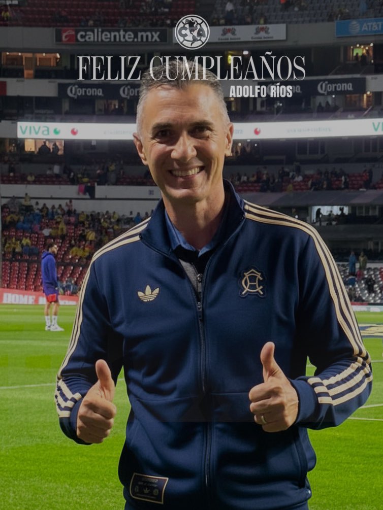 ClubAmerica's tweet photo. ¡Le deseamos un feliz cumpleaños a nuestro histórico, Adolfo Ríos! 🥳🎂 https://t.co/ELK3FLBi7u