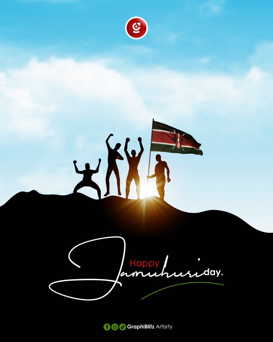 GraphiBlitz's tweet image. Jamhuri Day Greetings!

Pixel by pixel, we build our nation. GraphiBlitz Artistry is Proud to be a part of Kenya's creative landscape.

CREATIVE ALCHEMY.BRILLIANT DESIGNS. GRAPHIC ARTISTRY

Contact us Today!
Call/WhatsApp &amp;amp; Telegram: +254710 842032
Email: graphiblitz@gmail.com