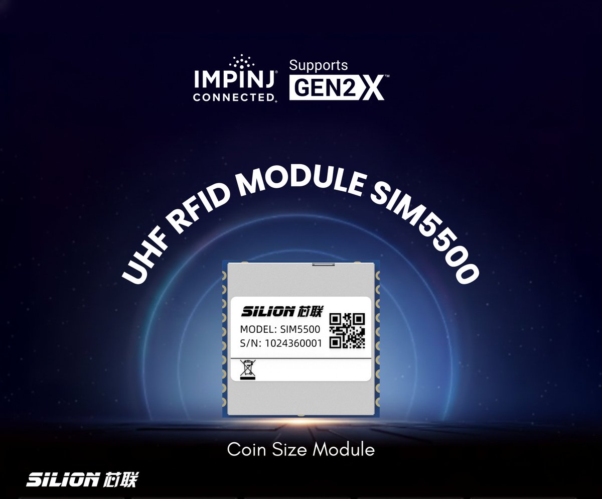 SilionTech's tweet photo. The SILION tech UHF RFID MODULE SIM5500 is powered by Impinj E510 is here. 

𝐂𝐨𝐧𝐭𝐚𝐜𝐭 𝐔𝐬!
🌐 https://t.co/AQdSoSYKBq
✉️ sales@silion.com.cn
📞 +86-137-2421-6730

#RFID #UHF #Impinj #SIM5500 #IoT #Ai #siliontech https://t.co/qNofeO8J4J