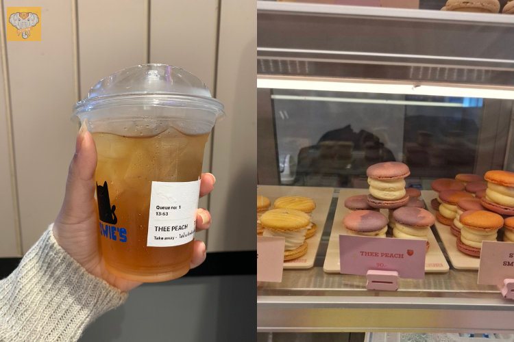 fessthaii's tweet photo. guys souri punya nya win metawin sama rowies punya force ganti nama menu mereka yang awalnya peach tea jadi THEE PEACH 🤣🤣 ftd! https://t.co/9IwNaCqV5C
