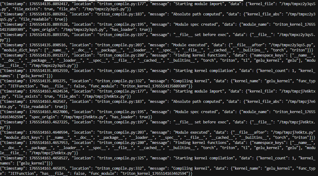 🐞A 27s compilation tax on a basic Triton GELU kernel is a red flag for scale.🚩

We need 10x faster infra to accelerate AGI.

<a href="/JuktoAI/">Jukto AI</a>, we fix entire compiler stack (JIT → SASS) to remove these silent time bombs.

Ready to bring low-latency optimization to <a href="/OpenAI/">OpenAI</a> <a href="/OpenAIDevs/">OpenAI Developers</a>