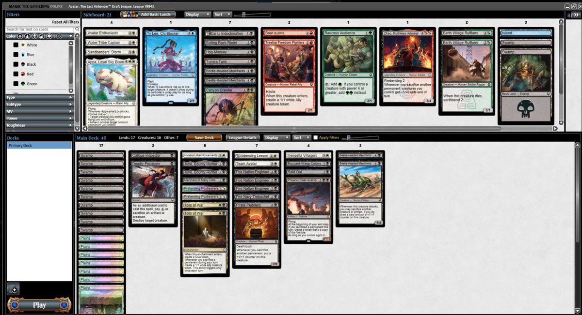 Hi! I'm new to Avatar drafting, what do you think of this Orzhov build? How many wins?