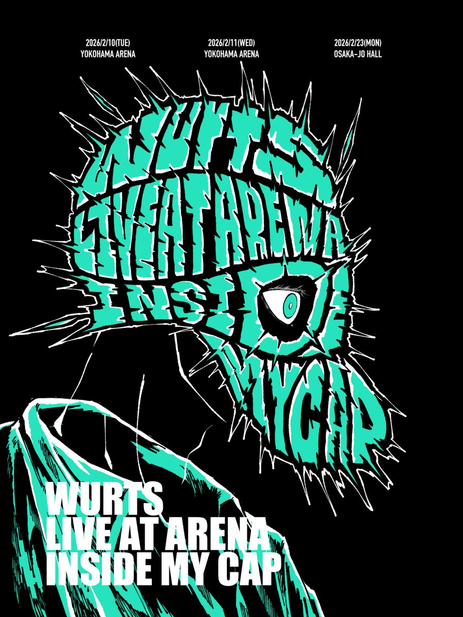 WurtS Tシャツ W's LIVE 黒 PEOPLE1 WurtS LIVEHOUSE TOUR Ⅱ Tee (Black) - W's Store