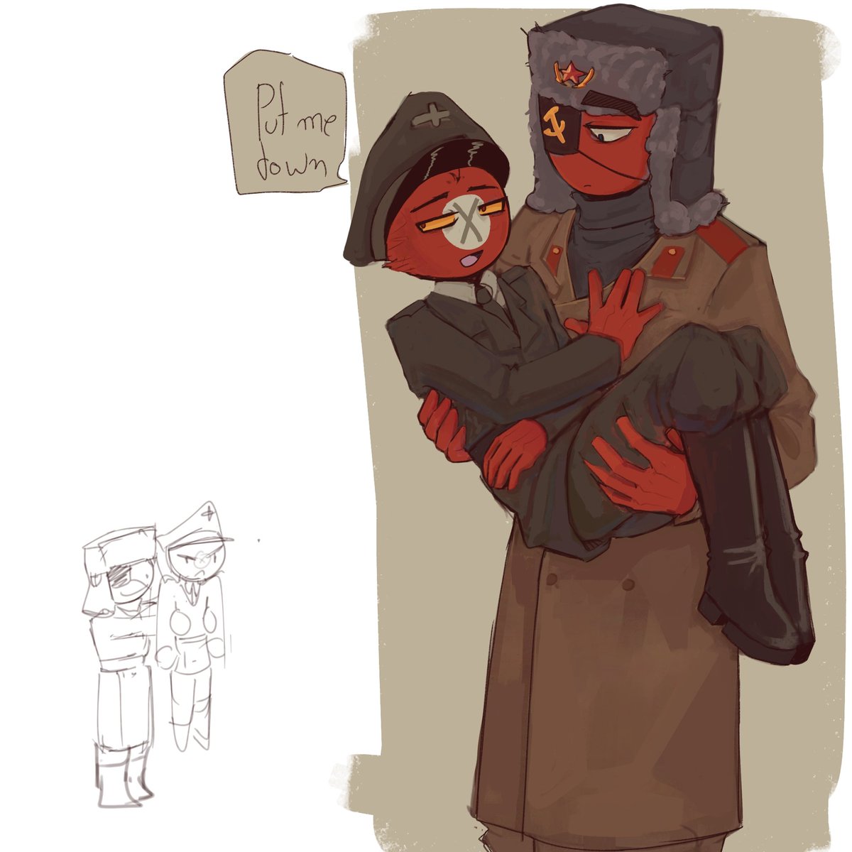 Yeah I don't know how to draw backgrounds 🥲
#sovietreich