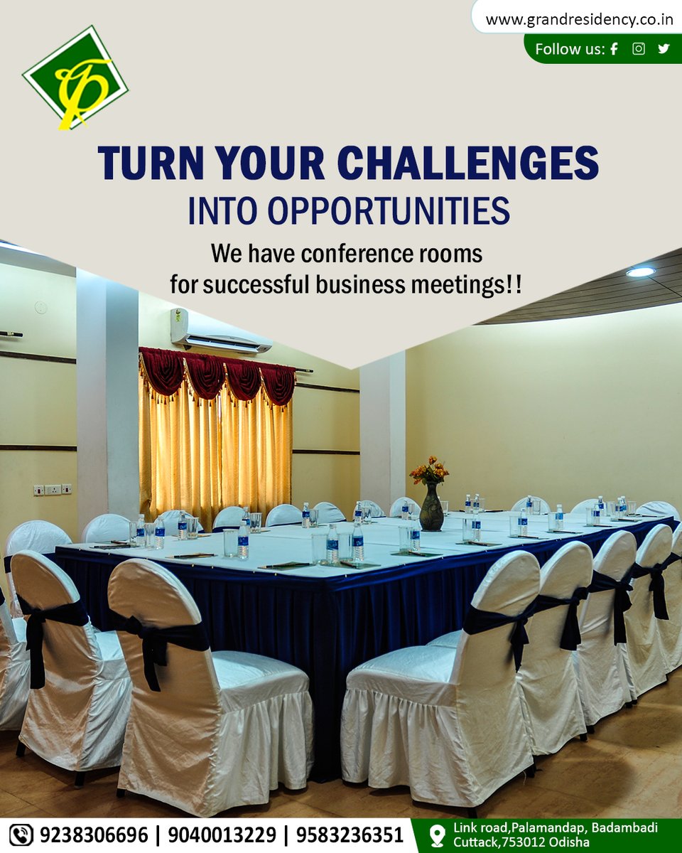 CuttackHotel's tweet image. "Where strategy meets productivity. Elevate your corporate meetings with our premium setup and seamless service.
#CorporateMeeting #BusinessEvents #ProfessionalSpace #MeetingRoom #CorporateVibes #WorkModeOn #BusinessSolutions #TeamMeet #EventSpace #HotelMeetings"