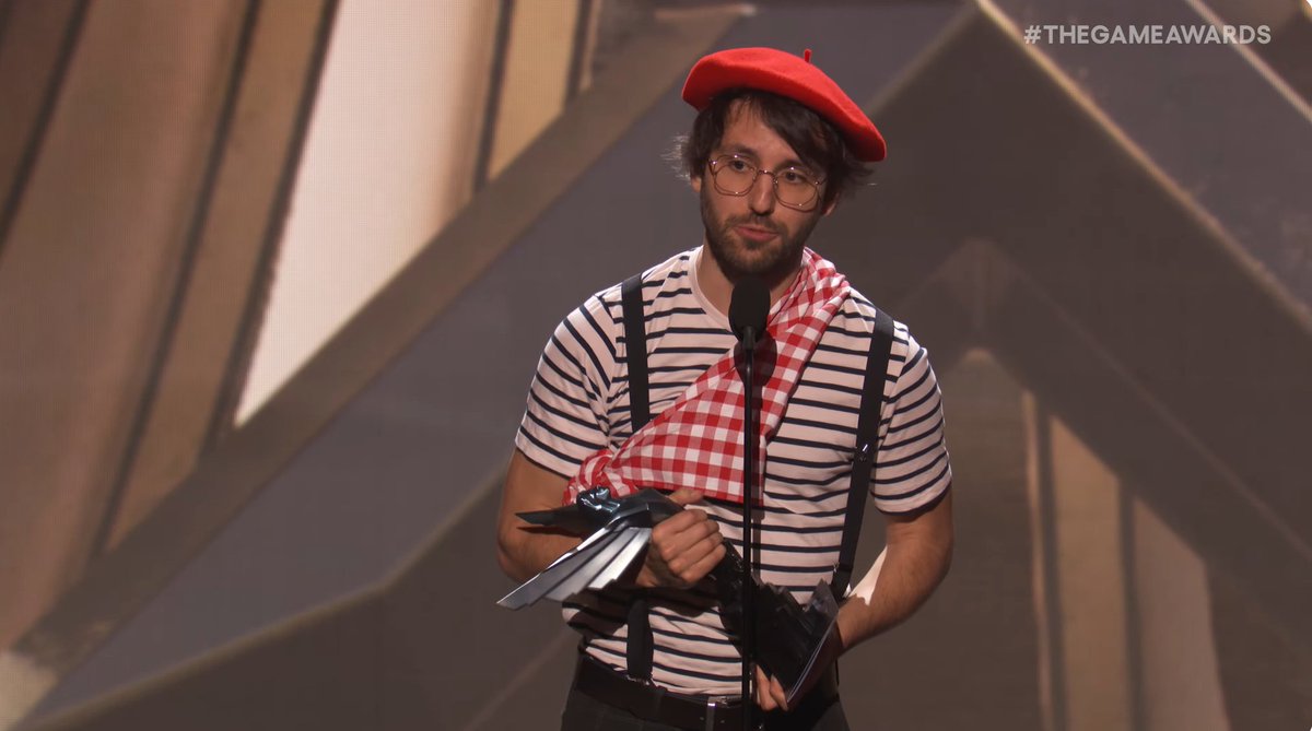 Clair Obscur Expedition 33 Director Guillaume Broche thanked Final Fantasy creator Hironobu Sakaguchi in his game of the year acceptance speech!

"made me fall in love with games and inspired me to become a game dev."