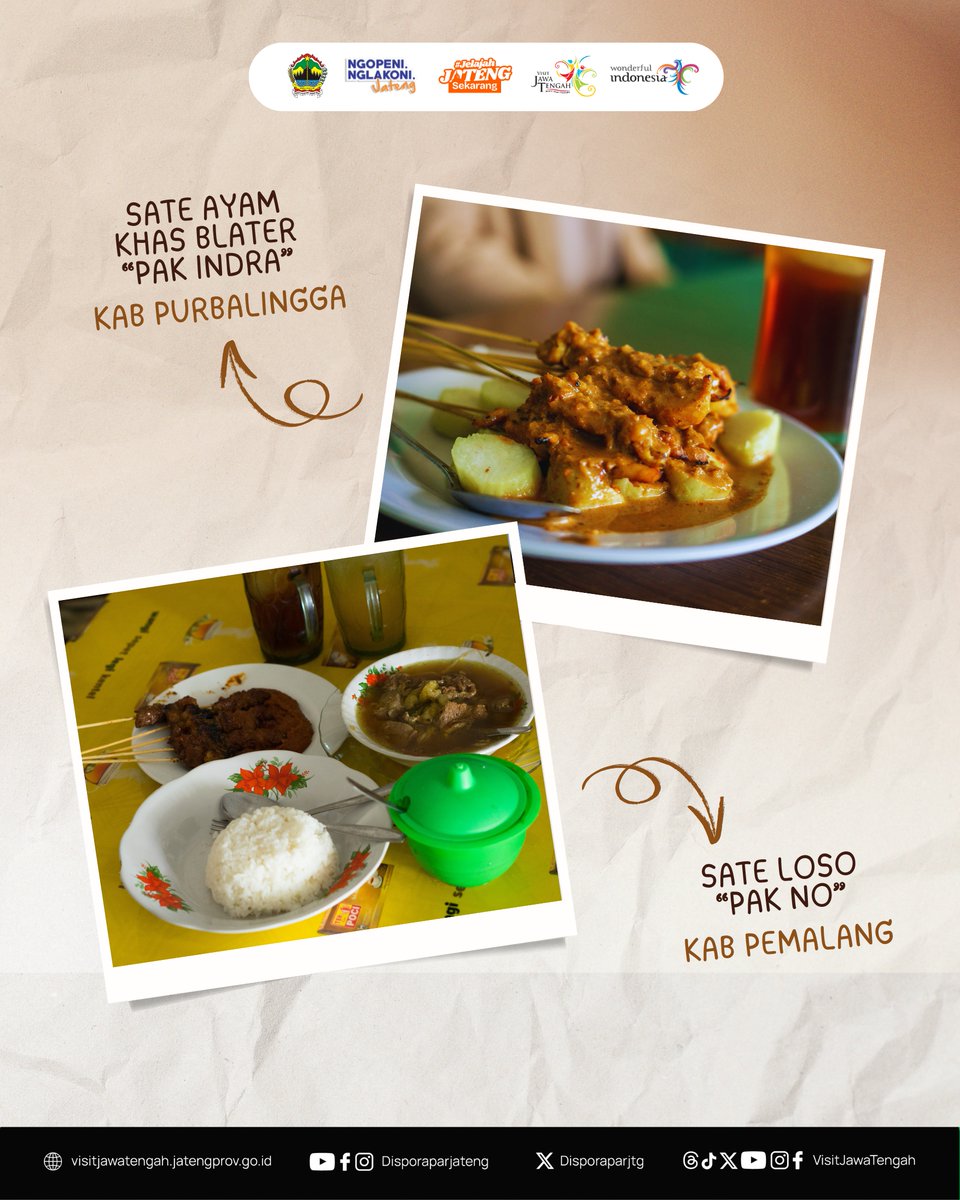 12.12 Jelajah Rasa ✨

Libur Nataru jadi waktu yang pas untuk eksplor kuliner nusantara, khususnya sate khas Jawa Tengah. Bumbu kacang yang nikmat, daging sate yang juicy, siap manjakan lidah #SobatWisata!

(1)