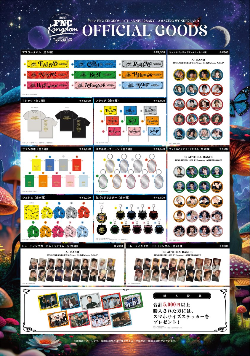 【購入特典ステッカー付】チョンヘイン2025 FNC KINGDOMグッズセット 2025 FNC KINGDOM 10TH ANNIVERSARY - AMAZING WONDERLAND -／ ついに