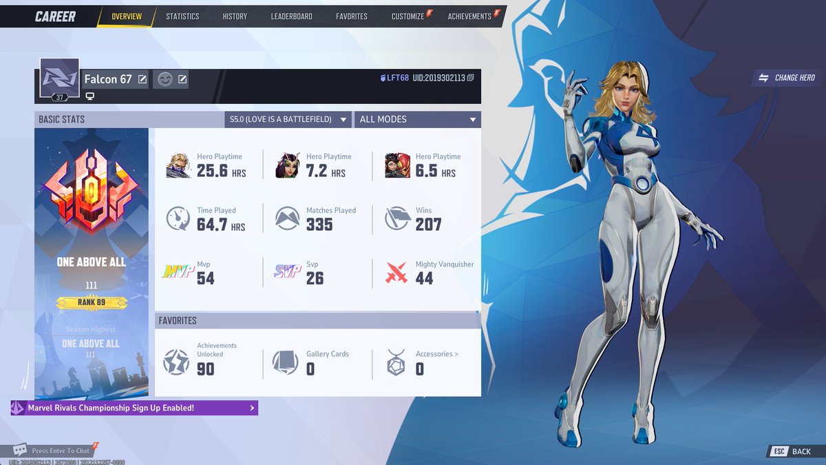 AbstractFalcon's tweet image. T100 global at season end
#1 hawkeye global
3 accts t500 this season