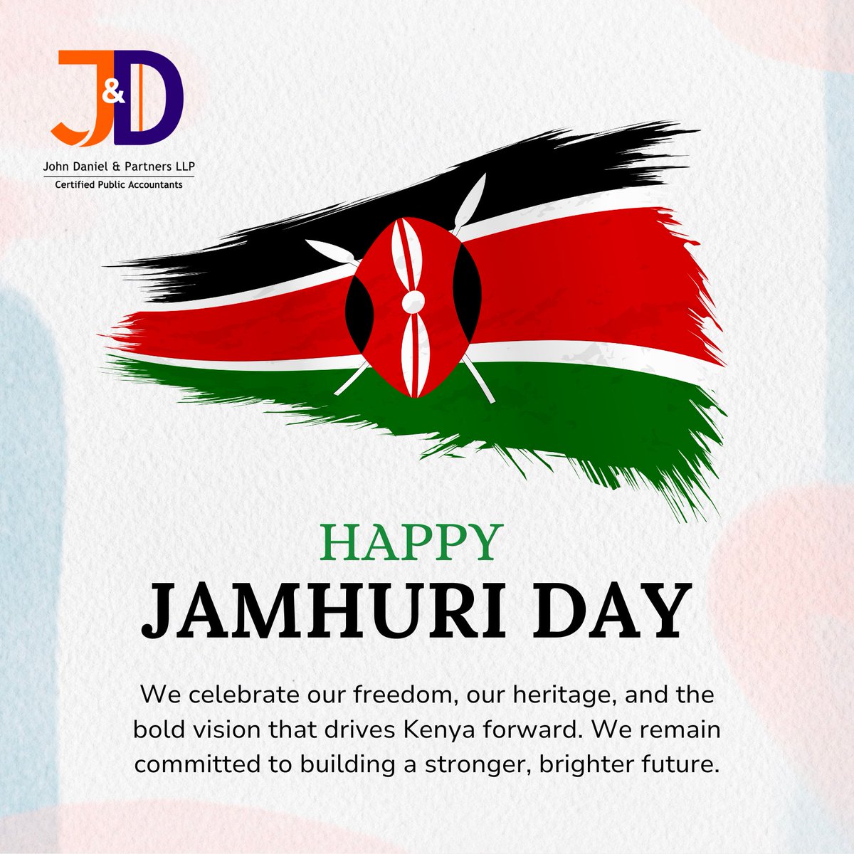 On this Jamhuri Day, we’re reminded how progress is often built quietly—through consistency, accountability, and people doing their part faithfully. 

It’s the same spirit that keeps businesses growing and communities thriving. Today, we pause to honour the journey Kenya has