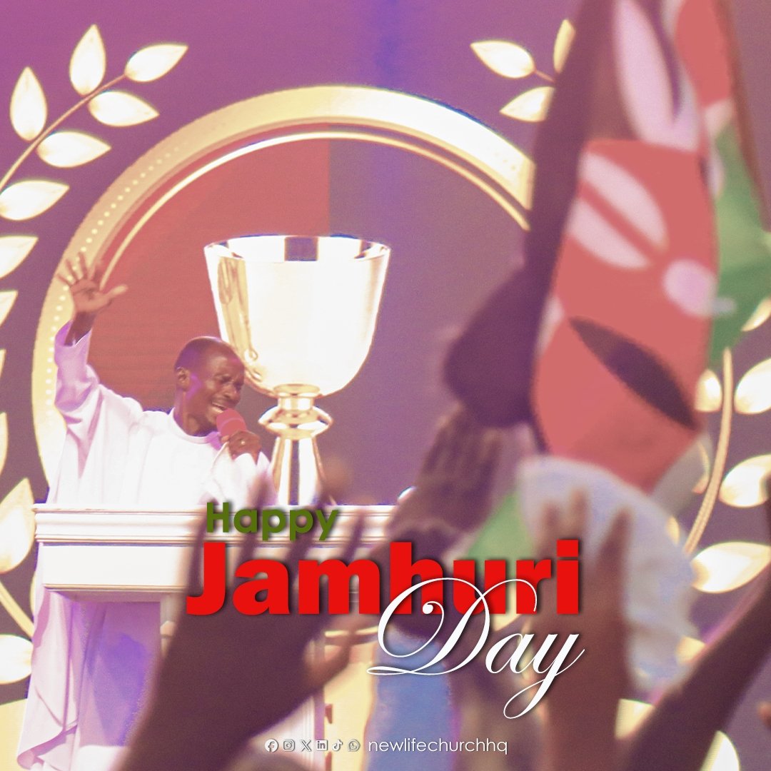 newlifechurchhq's tweet photo. Happy Jamhuri Day
#NewLifeChurch #PastorEzekiel #AboveOnly #JamhuriDay #Kenya https://t.co/TjO76C9VHe