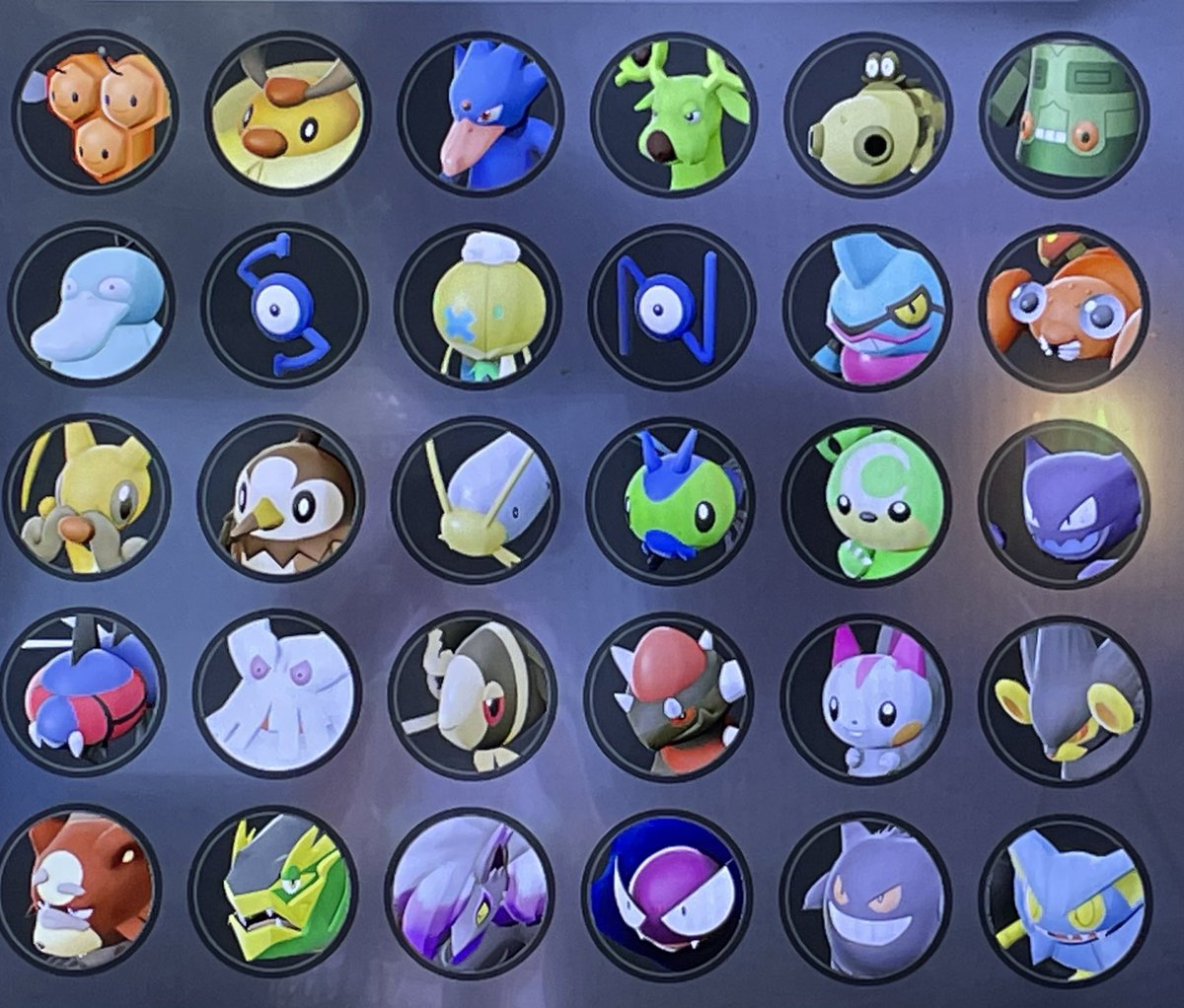 TrueSethChptr5's tweet photo. so I grabbed all the other pokemon my arceus account had that were taken to my other games and wow here’s all the guys https://t.co/kHEwgBh04a