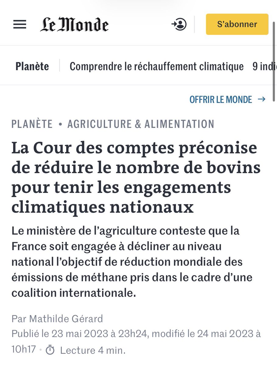 philippeherlin's tweet image. La dermatose #DNC est juste un prétexte pour décimer l'élevage français et respecter ainsi les préconisations de la Cour des comptes exprimées en 2023.