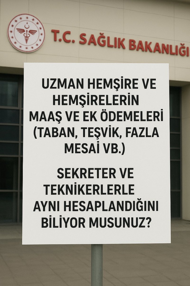 Hemşirelerin maaş, ek ödeme ve fazla mesai ücretleri; sekreter ve teknikerlerle aynı kefede değerlendirilemez.
Yapılan iş, sorumluluk, risk ve alınan eğitim bir değilken ücretlerin eşit olması adaletsizliktir.

Bazı birimlerde teknikerlerin hemşirelerden daha fazla kazanması ise