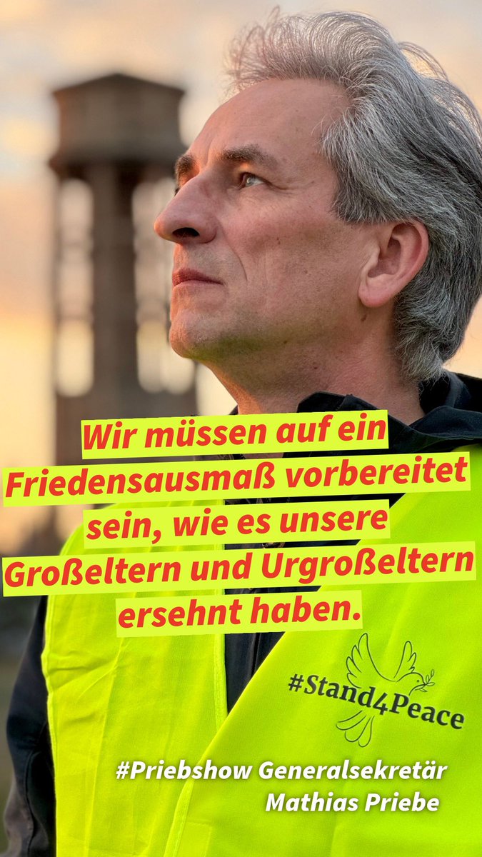 Steh ich damit allein da? 
#Priebshow #Friedenstreiber