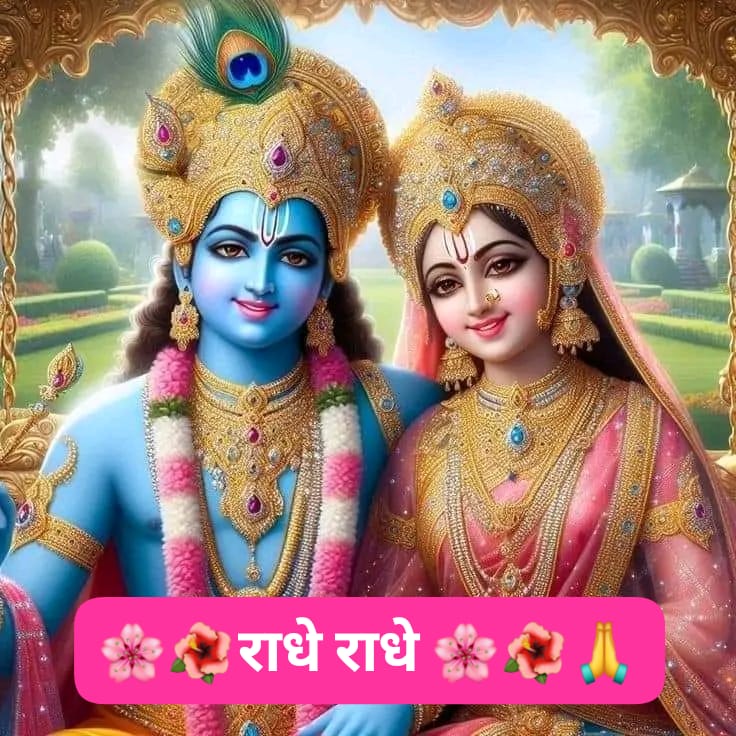 *🌹🌴‼जय श्रीराधेकृष्ण ‼🌴🌹*
      *श्रीकृष्ण गोविन्द हरे मुरारी,*
    *हे नाथ नारायण वासुदेवाय!!!*
      *༺꧁ Զเधॆ  Զเधॆ꧂༻*
आपका दिन शुभ हो 🙏