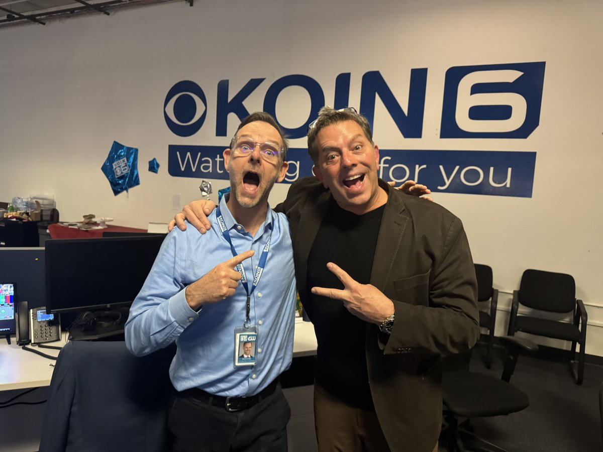 Hard to believe it was this guys last day on the air <a href="/KOINNews/">KOIN News</a> and on Portland’s airwaves. <a href="/AdamKOIN6/">Adam Bjaranson</a> has been a great coworker and friend for two decades. A loss for viewers but a win for his family. See you soon, Adam!