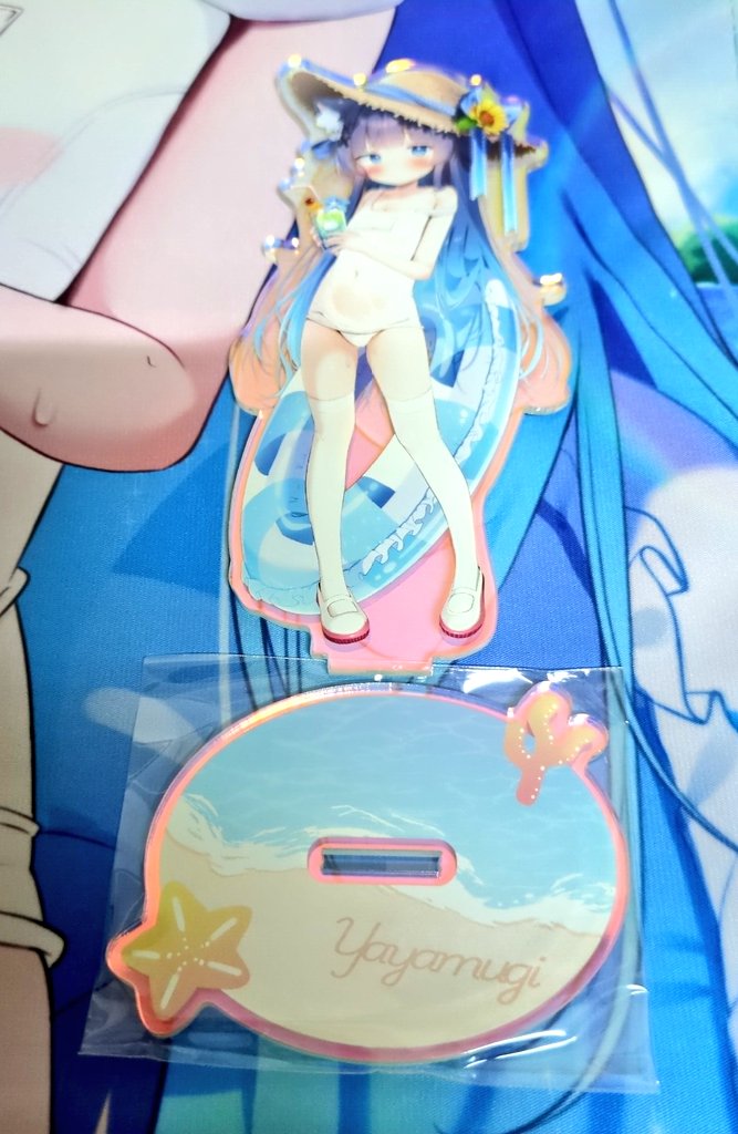 稍麦白スク水タペストリー＆アクリルスタンドが到着したぞい