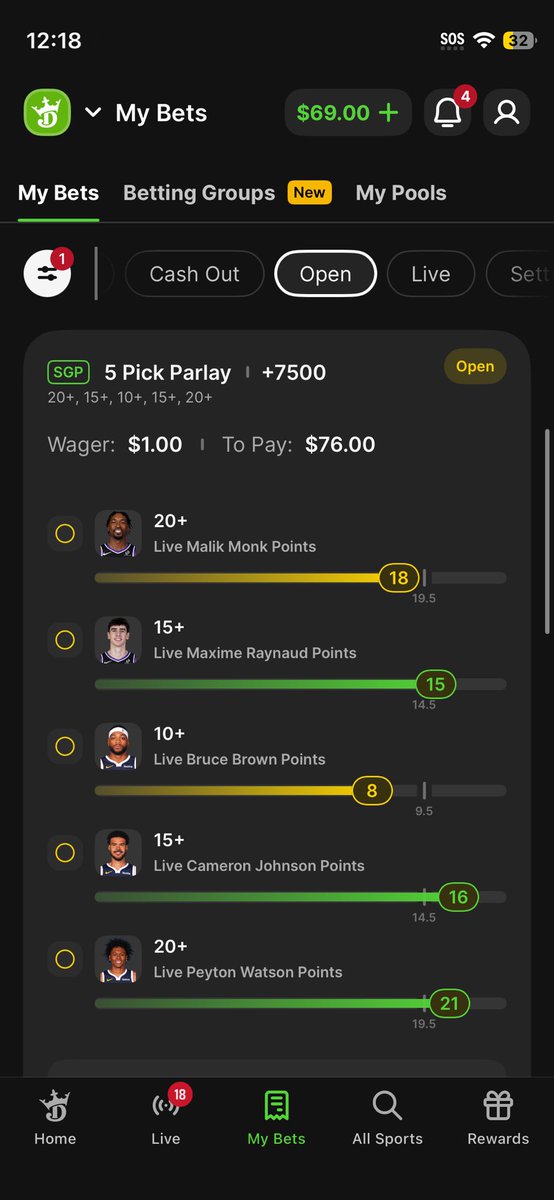 PopsD1996's tweet image. I was onto something tonight wish it wasn’t a blowout 🫠