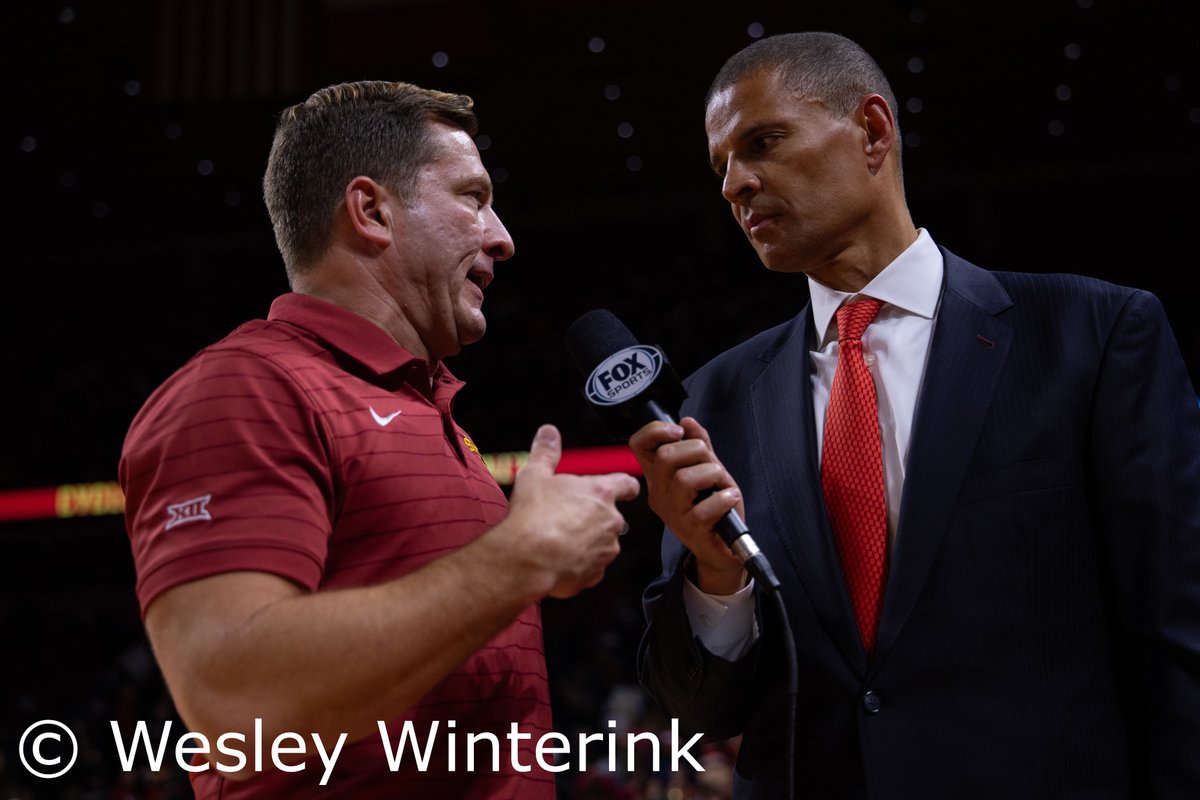 WesleyWinterink's tweet photo. Iowa State defeats Iowa 66-62 at Hilton Coliseum on 12/11/2025. https://t.co/sbhAru6NEj