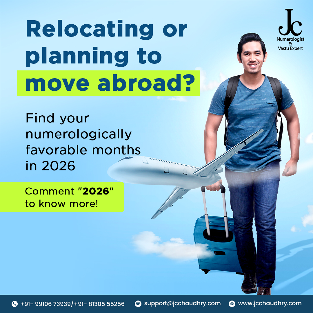 jc_chaudhry's tweet image. Thinking of relocating abroad? 🗺️ Don't leave it to chance! Find your numerologically favorable months for 2026. Comment "2026" below!
#abroad #drjcchaudhry #NewYear