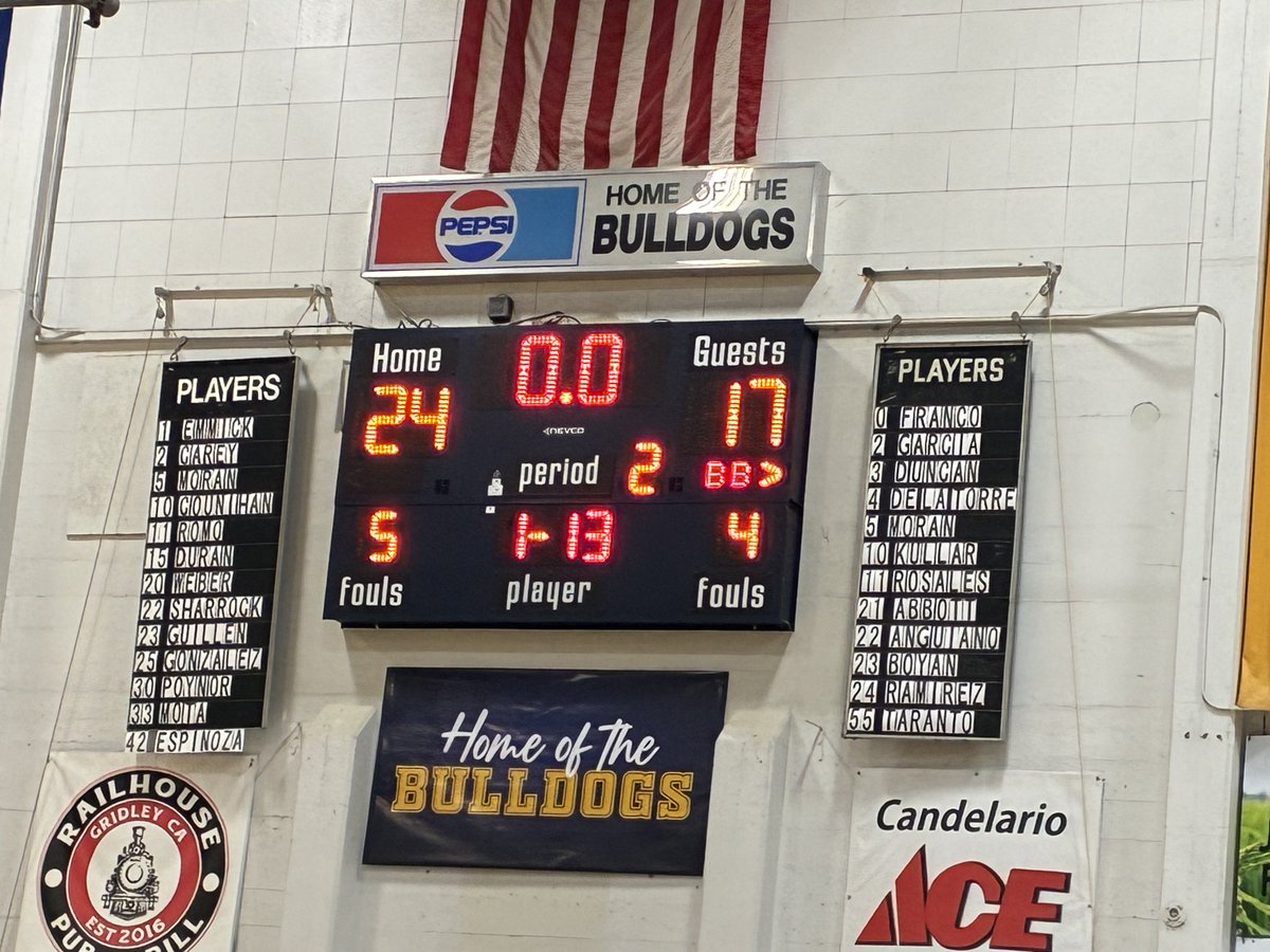Folsom leading Branson at the half
