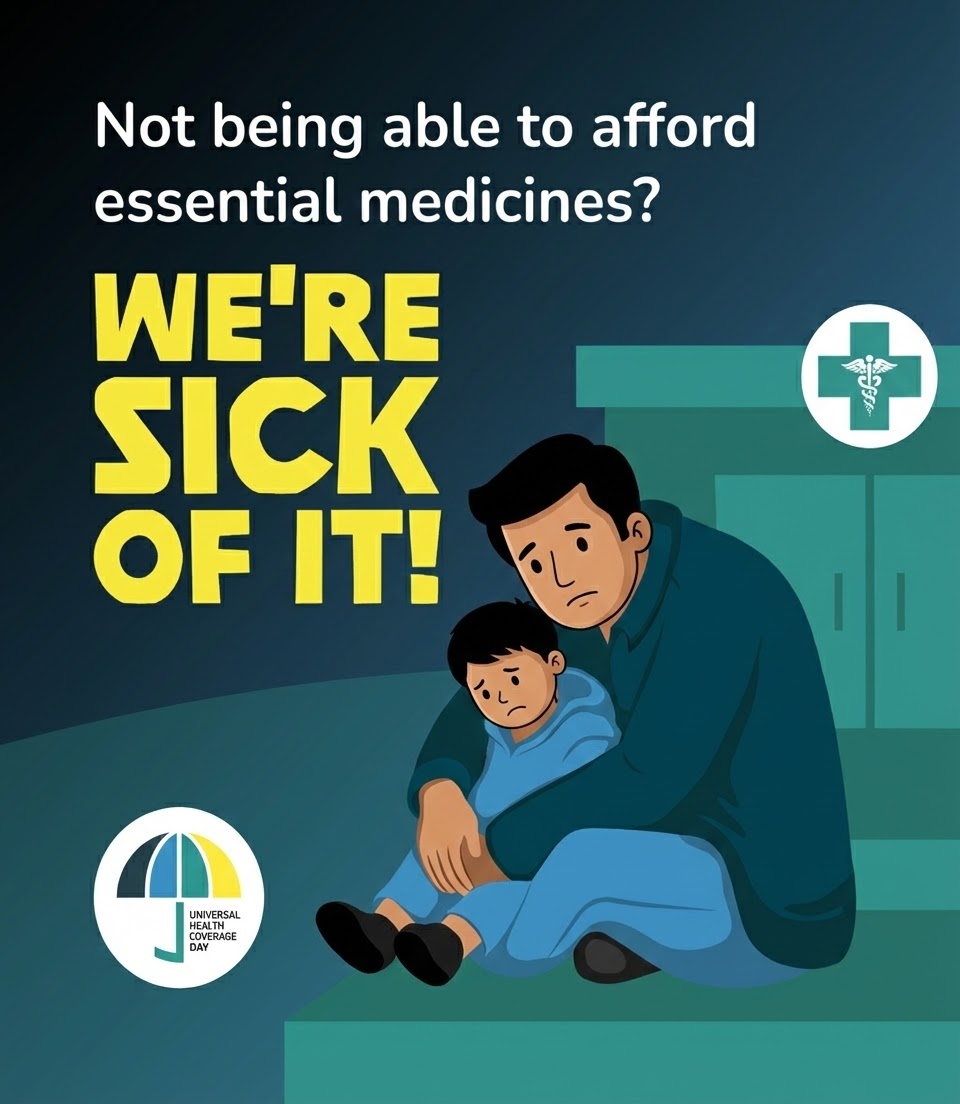WHOPakistan's tweet image. Today is Universal Health Coverage Day. More than 1/2 the world’s population still can't get essential health services. Too often, people miss out on medication or   treatment because they can’t afford to pay.
This #UHCDay, @WHO urges all leaders to make #UHC a national priority.