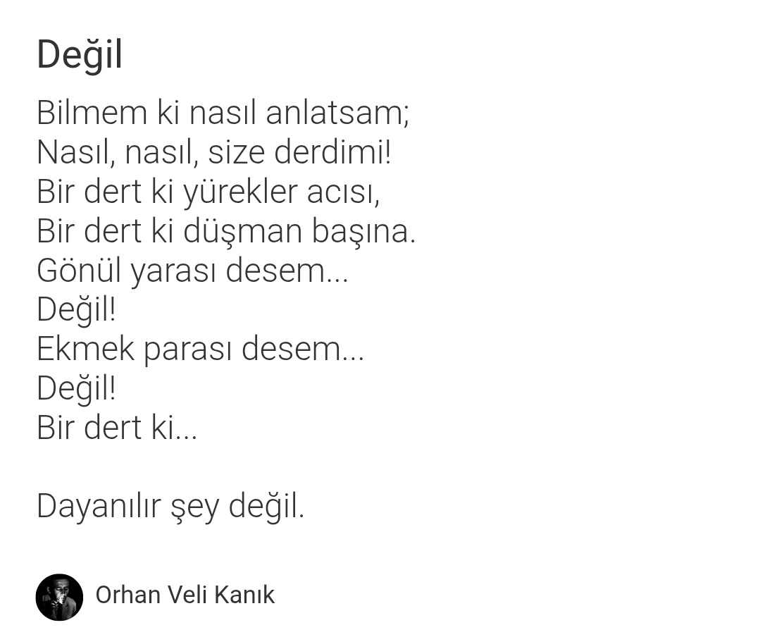 Orhan Veli, Türk şiirini en iyi bilen on kişi içine girer herhalde. Bu kadar iyi bilmediği bir şeyi bu kadar güzel reddedemezdi. Zekası bariz ortada zaten.