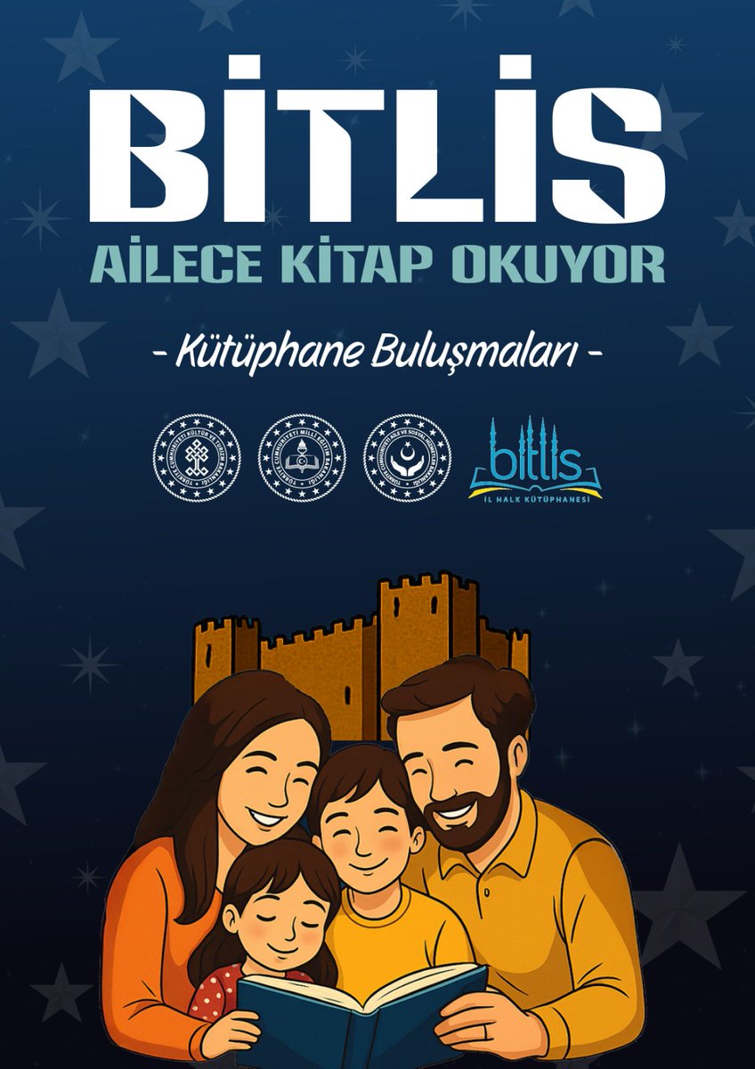 "Bitlis Ailece Kitap Okuyor" Kütüphane Buluşmaları ilk toplantısı İl Kültür ve Turizm Müdürlüğünde yapılacaktır. Diğer ilçe kütüphanelerimizinde katılımlarıyla Bitlis'te okuma şenliği başlayacaktır. @kygmktb @tanerbeyoglu  @yigityasardemirer @osmanunerr_ <a href="/ozlemkrkaya/">Özlem Karakaya</a> <a href="/tatvankay/">T.C. Tatvan Kaymakamlığı</a>