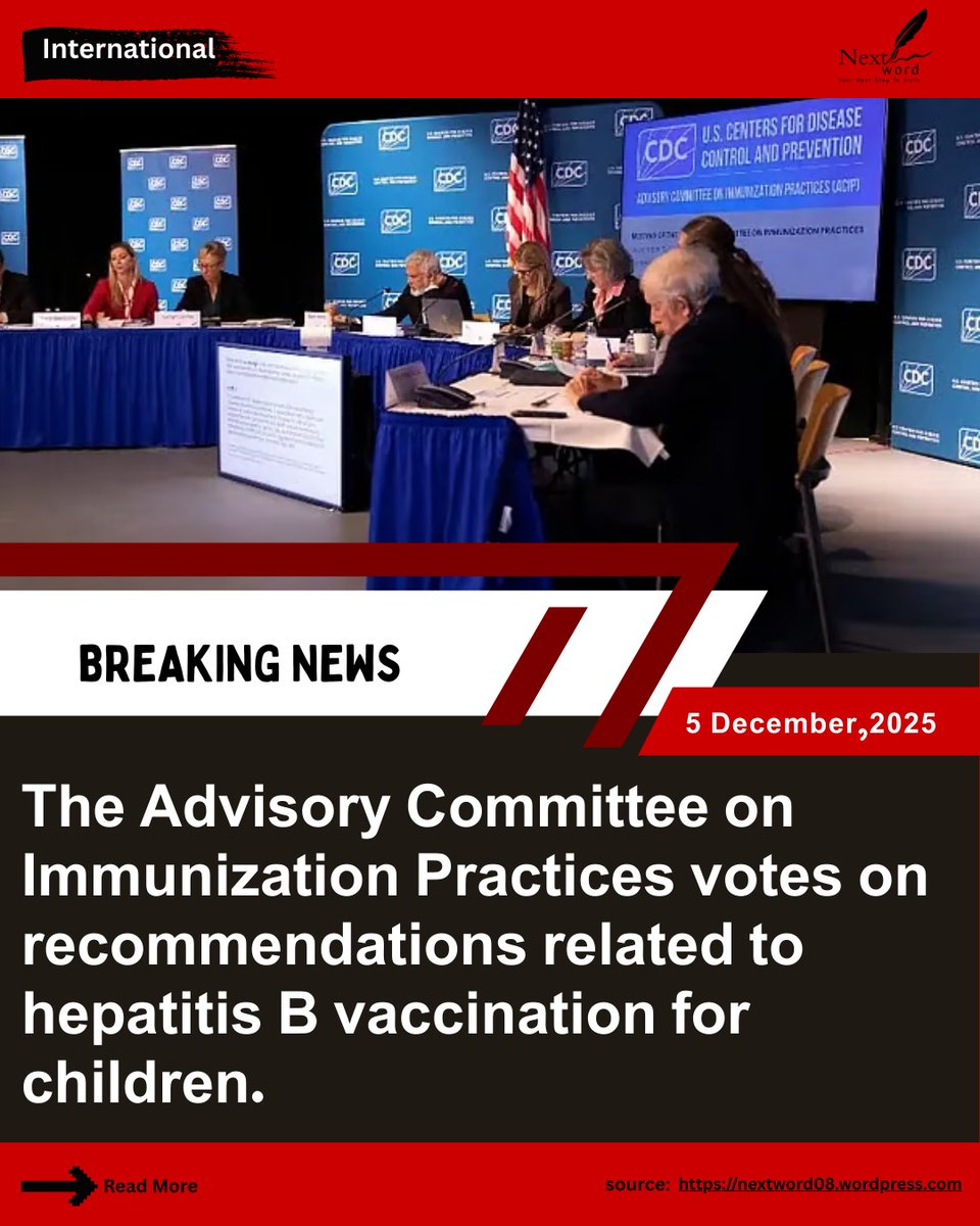 NextWord399970's tweet image. 2.
Hepatitis B vaccine under review as US panel updates recommendations.#USA #vaccines #JMConlinemojo
@MoJoJamil
