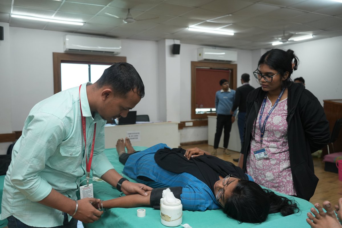 🩸 A successful #blooddonation camp was held at Centurion University, Jatani, #Bhubaneswar on 11th Dec 2025.
Teachers, students, &amp; local residents participated eagerly underlining the importance of regular #blooddonation in saving lives.