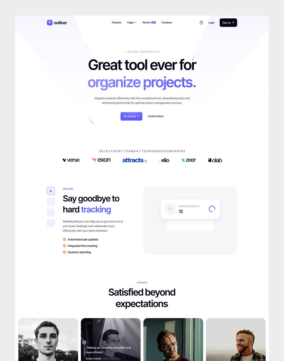 Purple And white is The Best Combo For Saas Web 🦄 Wdyt?