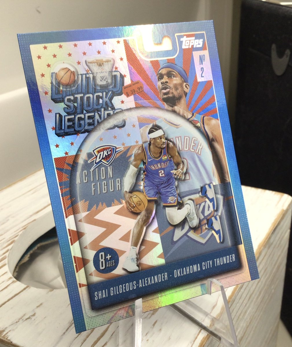 du47222292's tweet image. Today’s first giveaway: Just pulled Topps 2025 SGA insert #Giveaway #SGA 
Like🏀Follow🏀Repost🏀