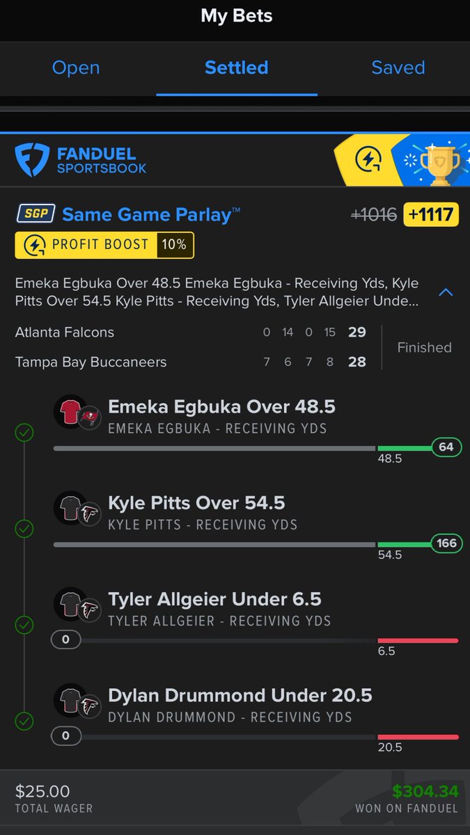 Thanks FanDuel. 💰