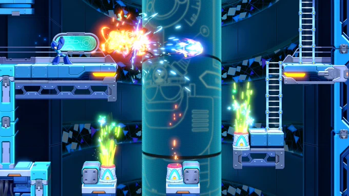 Gamma was originally planned to be featured in the Secret Level episode "Mega Man: Start" in place of Bomb Man. Gamma schematics make an appearance in Mega Man: Dual Override. Not a coincidence.